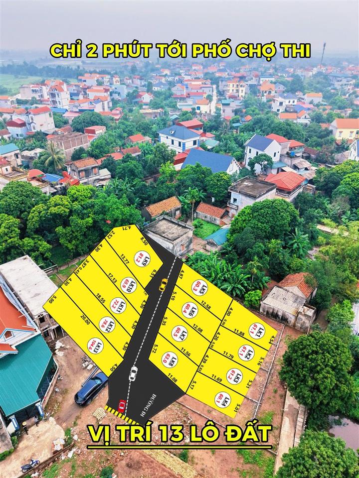 Lô vũ xákim độnghưng yên chỉ 6** triệu/lô sổ đỏ
diện tích 61,2m2