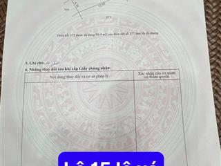 Lô đất tại tdp lê xá, xã dương quang, thị xã mỹ hào, tỉnh hưng yên