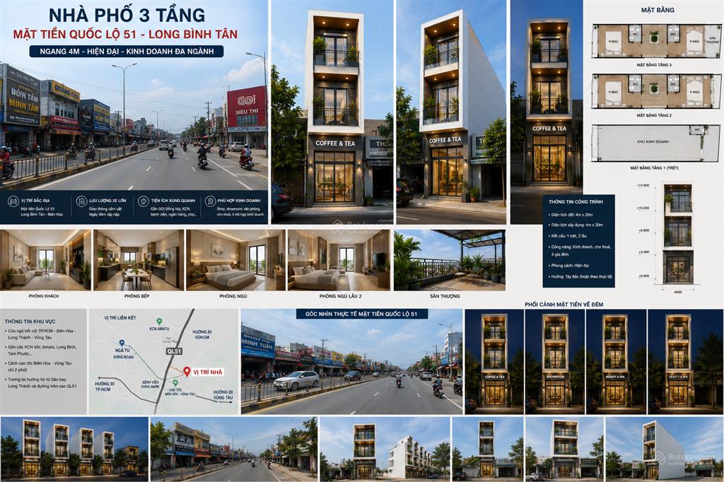 Mặt tiền ql51 kinh doanh mua bán shoroom gì củng ok giá tốt nhất khu vực sổ sẵn ngoài mua sang tên