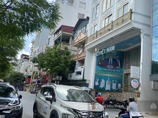 Lô góc  6 tầng  3 mặt thoáng, view hồ. vỉa hè bóng đá. sẵn dòng tiền 150tr/ tháng. giá 5x tỷ