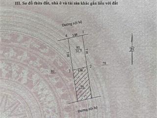 Bán đất 32m phân lô quân đội tây tựu thẳng lên cầu thượng cát giá 5,x tỷ