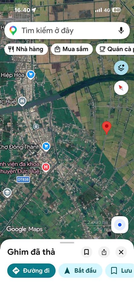 Bán đất tại xã mỹ thạnh đông, đức huệ, long an, 300 triệu, 150 m2 view đẹp giá tốt