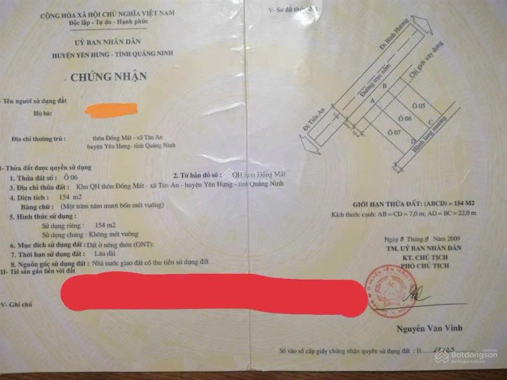 Bán đất nền đồng mát quảng yên