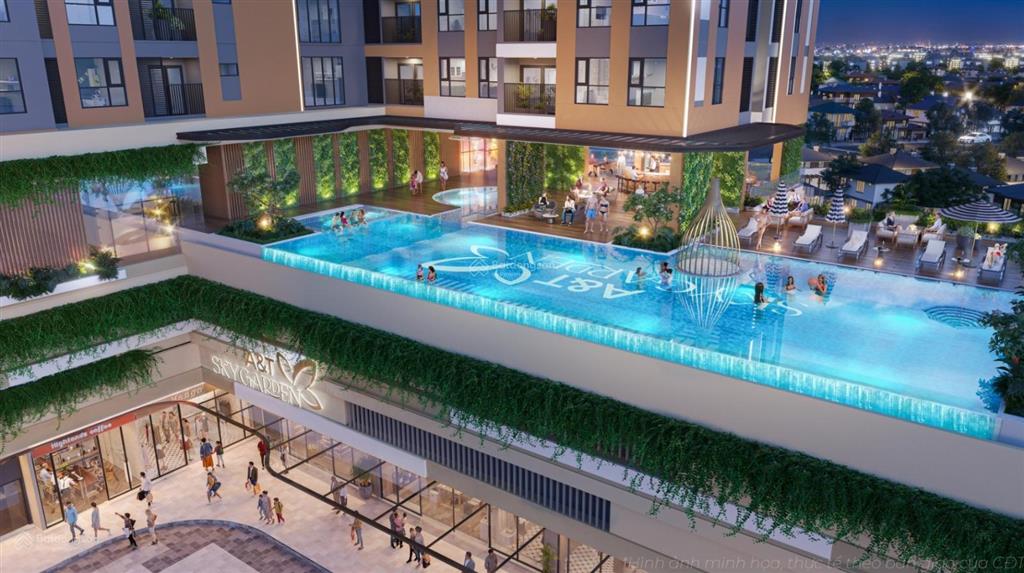 Giá 2,4 tỷ 2pn,2wc (63m2)  căn hộ a&t sky garden  sát vách sài gòn