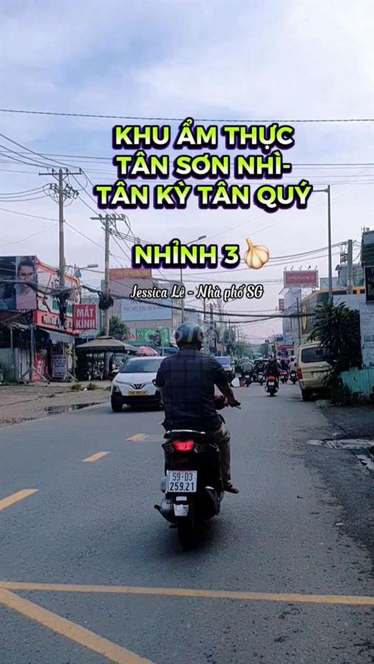 HẺM THÔNG, NGAY PHỐ ẨM THỰC TÂN SƠN NHÌ, SÁT MẶT TIỀN TÂN KỲ TÂN QUÝ