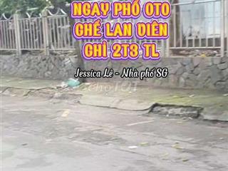 LÔ GÓC THOÁNG, 2 TẦNG NGAY PHỐ OTO CHẾ LAN VIÊN