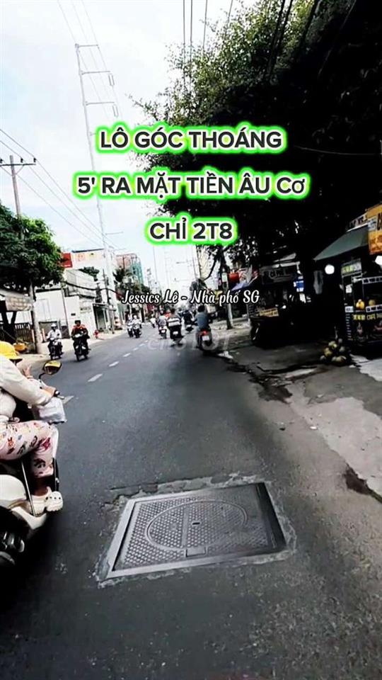 LÔ GÓC THOÁNG, 5' RA MẶT TIỀN ÂU CƠ CHỈ 2.8 TỶ