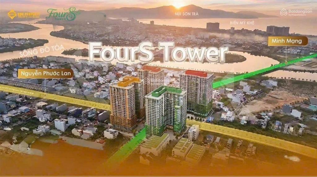 Căn 1pn+ 48m2, tầng 12,hướng đông nam, dự án fours tower đà nẵng, trung tâm hòa xuân,5phut ra biển