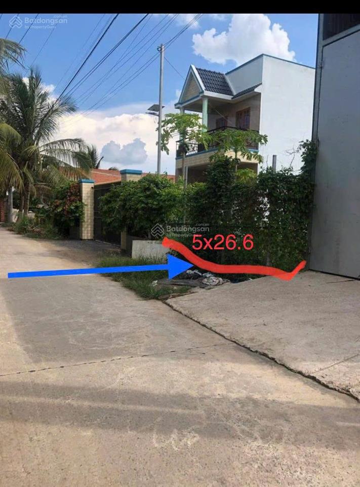 Đất thổ sổ hồng riêng mt đường đan ấp 1b xã an thạnh, bến lức, long an
