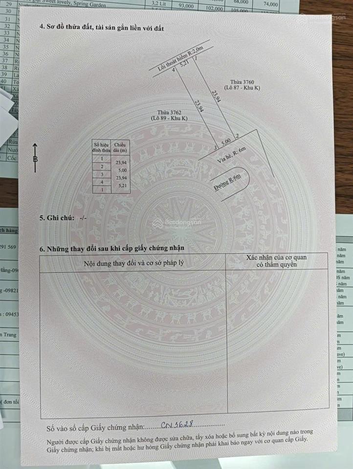 Chính chủ có thương lượng lô k  122,2m