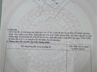 Chủ cần tiền tha thiết bán đất đẹp ngọc thụy, gần hồ điều hòa, công viên, trường, chợ. vị t