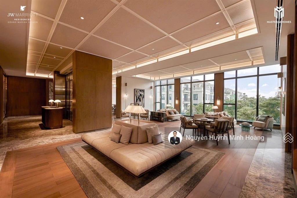 Hoàng real grand marina  nổi bật căn hộ 2pn góc ôm trọn cầu ba son và sông sg. giá bán nổi bật
