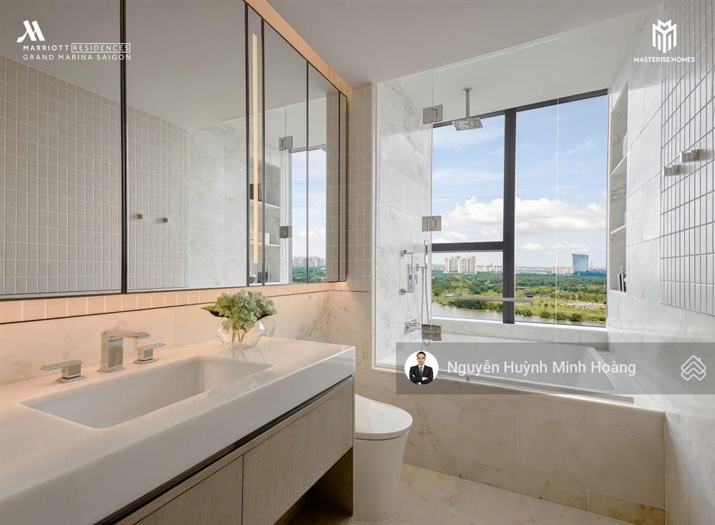Hoàng real grand marina  nổi bật căn hộ 2pn góc ôm trọn cầu ba son và sông sg. giá bán nổi bật