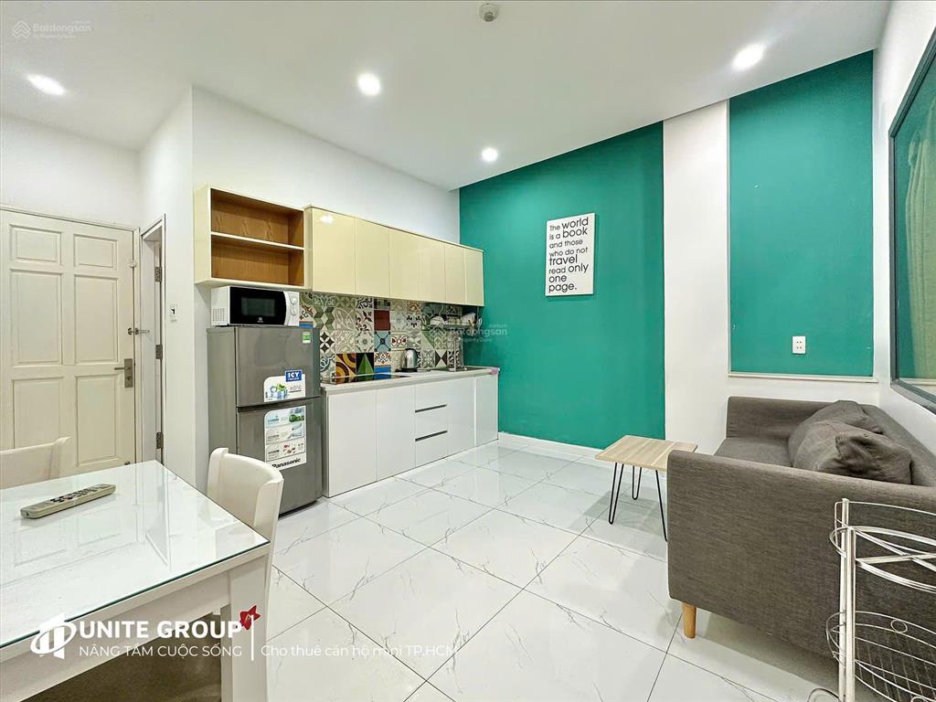 Căn hộ 1 phòng ngủ bancon trục đường bến vân đồn siêu đẹp, gần cầu khánh hội, calmette