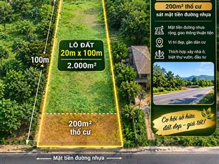 Bán trang trại tại rừng thông dak lép, 1,86 tỷ, 2000m2, bao đẹp hàng hiếm có 200m2 thổ cư