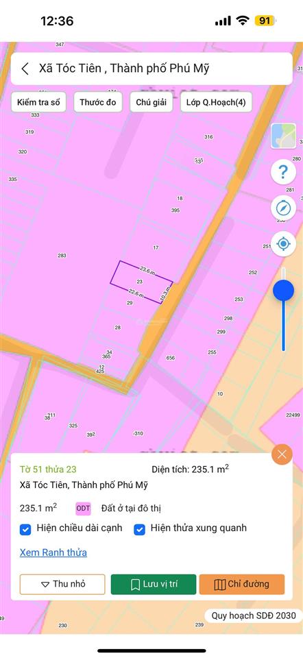 Bán đất diện tích 230mv đông dân cư