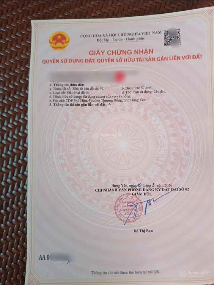 Bán đất tại phú hữu, 1 tỷ, 57 m2, giá ưu đãi