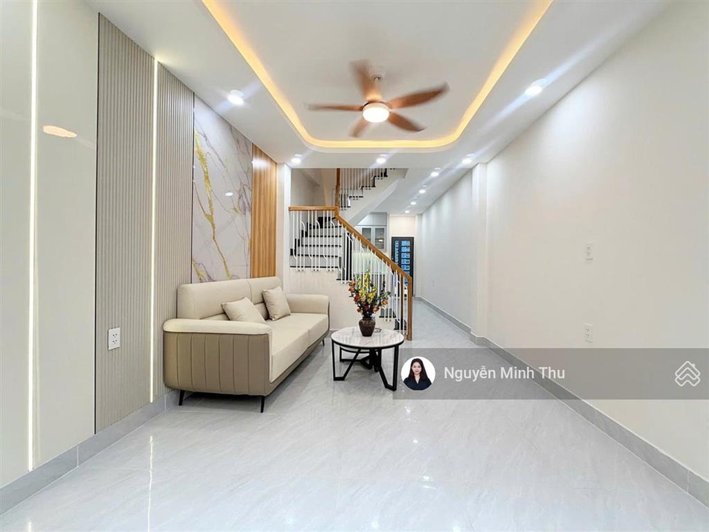 Hẻm xe hơi thông, phan văn trị, 4x10, 4 tầng, hơn 6 tỷ tl