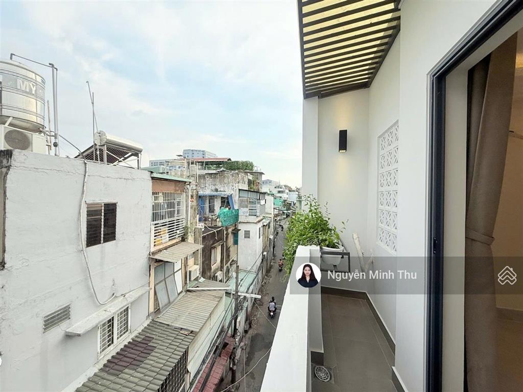 Hẻm xe hơi thông, phan văn trị, 4x10, 4 tầng, hơn 6 tỷ tl