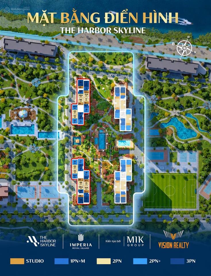 Mở bán the harbor skyline vũ yên giá chỉ 5x triệu/m