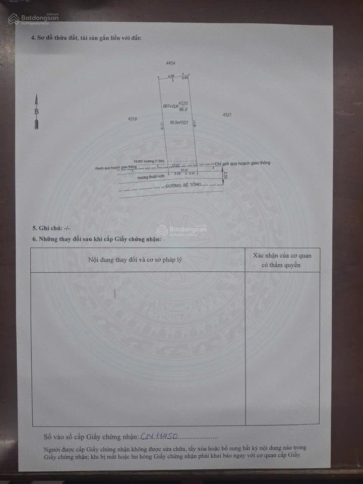 Đất phường đông hòa (tp hcm) ngang 5.5m giáp làng đại học quốc gia dt 96m2 thổ cư 85m2