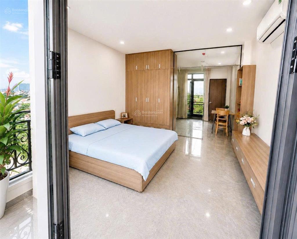 Cho thuê căn hộ dịch vụ 1pn + 1pk, ban công riêng full nội thất ngay vườn lài an phú đông
