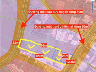 Đất 2 mặt tiền 2368 m2, có 1.368m full thổ cư mt dương công khi, hóc môn