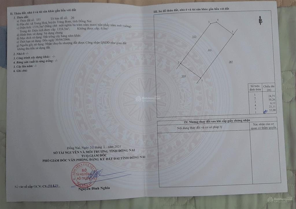 Bán đất 100m2 tại trung hòa, trảng bom, đồng nai, giá 320 triệu vnd