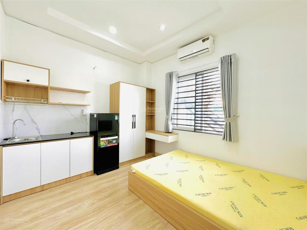 Căn hộ studio 1pn cửa sổ full nội thất cv làng hoa