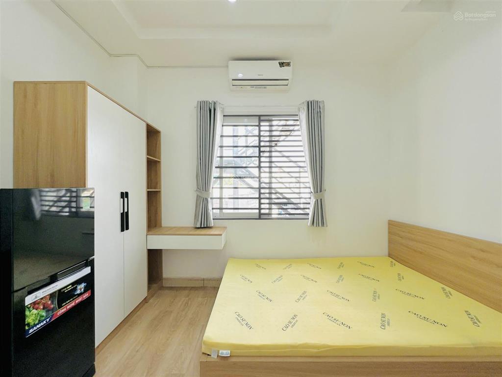 Căn hộ studio 1pn cửa sổ full nội thất cv làng hoa