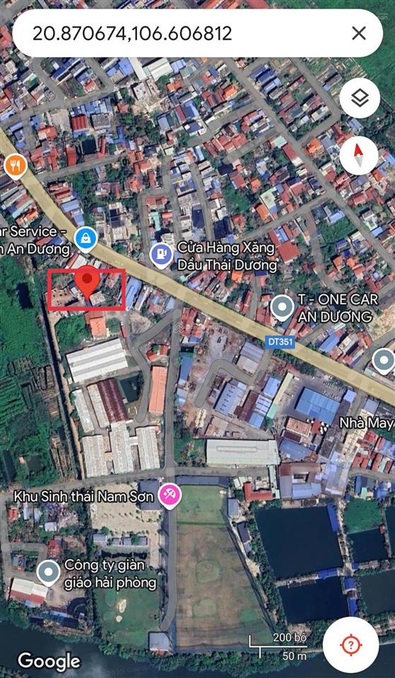 Hiếm có 1 lô đất tuyến 2 đường 351 trung tâm an dương.  ngay 0969 977 ***