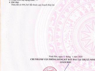 Bán lô đất dt 4.305m2 thôn suối sâu, xã ninh tân, thị xã ninh hoà, tỉnh khánh hoà