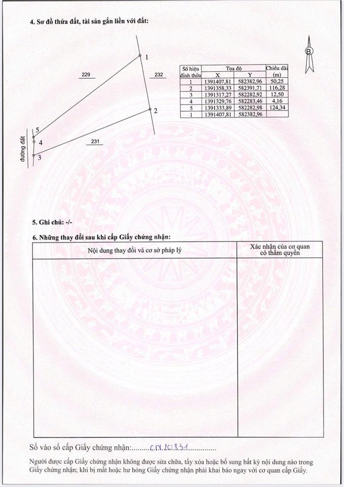 Bán đất xã tây ninh hòa (ninh tây) gần hồ suối sim  dt 3.695m2. giá 4.4 tỷ