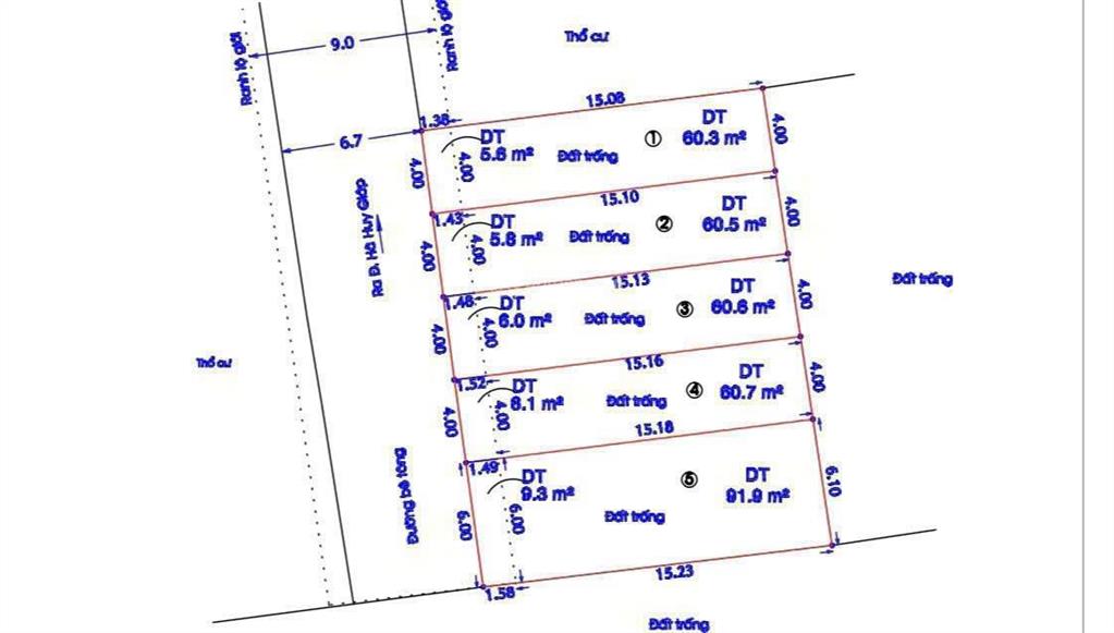 3 lô liền kề giá đầu tư  sổ đẹp vuông vức  đường rộng 7m  hệ số xây dựng cao 3.5