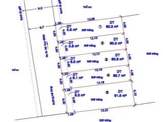 3 lô liền kề giá đầu tư  sổ đẹp vuông vức  đường rộng 7m  hệ số xây dựng cao 3.5