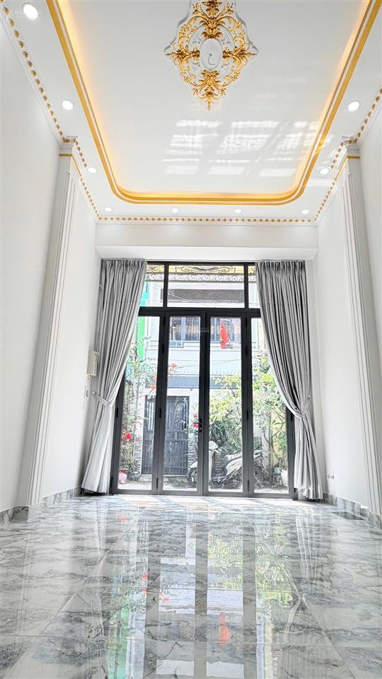 Bán nhà mới vào ở ngay mặt tiền nội bô cư xá phú lâm a, bình phú, hcm