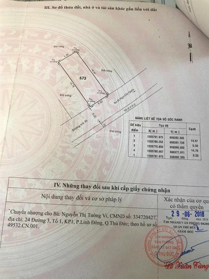 Bình chiểu tp hcm  đất 5.5 x 15m {81m2 shr full thổ cư kdc hướng đông nam  giá 4 tỷ  0983 169 ***