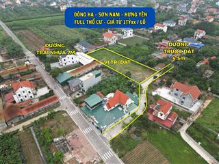 Quá rẻ chỉ hơn 1 tỷ sở hữu đất đông hạ, phường sơn nam, hưng yên