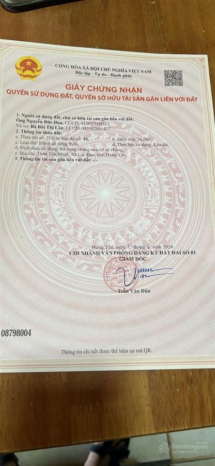 Trục chính kinh doanh tại lạc đạo, hưng yên
