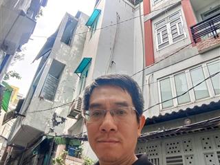 Nhà riêng 4 tầng, cư xá đô thành q3  hẻm 3m thông, vài bước ra mặt tiền  sổ hồng riêng, hoàn công