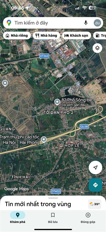 Chính chủ bán lô góc mặt đường sông he