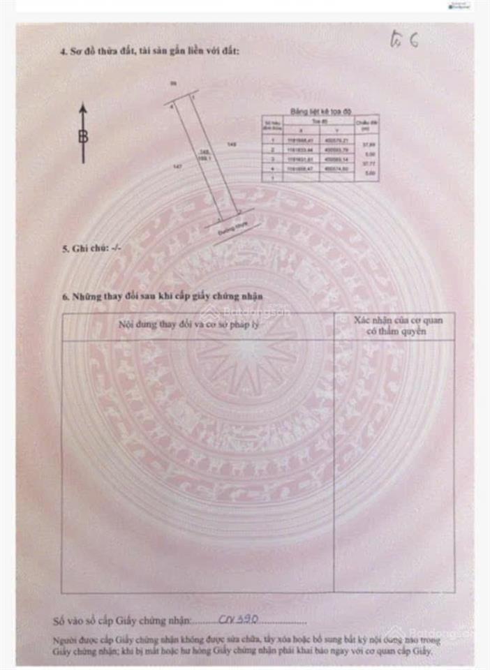 Bán đất quảng thành  châu đức  brvt 189m2 sẵn thổ 80m2, đường nhựa 2 oto tránh nhau, 560 triệu