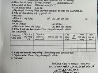 Chính chủ cần bán gấp 60m đất thổ cư, ô tô đỗ cửa, phố chợ tổ 11  p. yên nghĩa