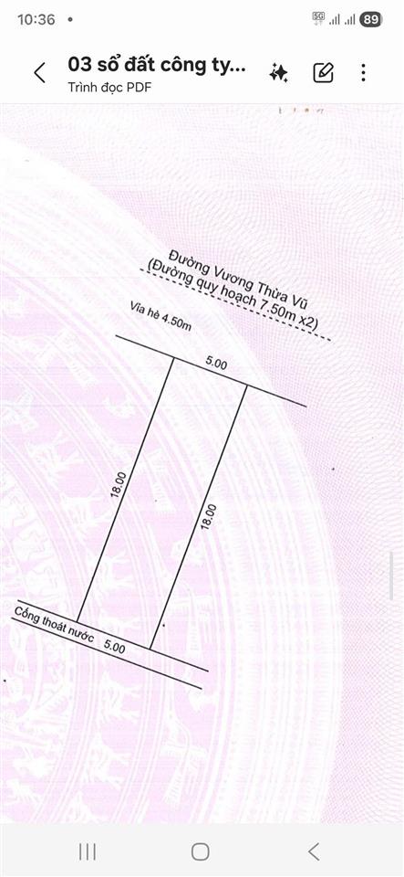 Bán cả 3 lô liền kề vương thừa vũ 270m² ngang 15m vị trí ngay sát biển mỹ khê, 75 tỷ