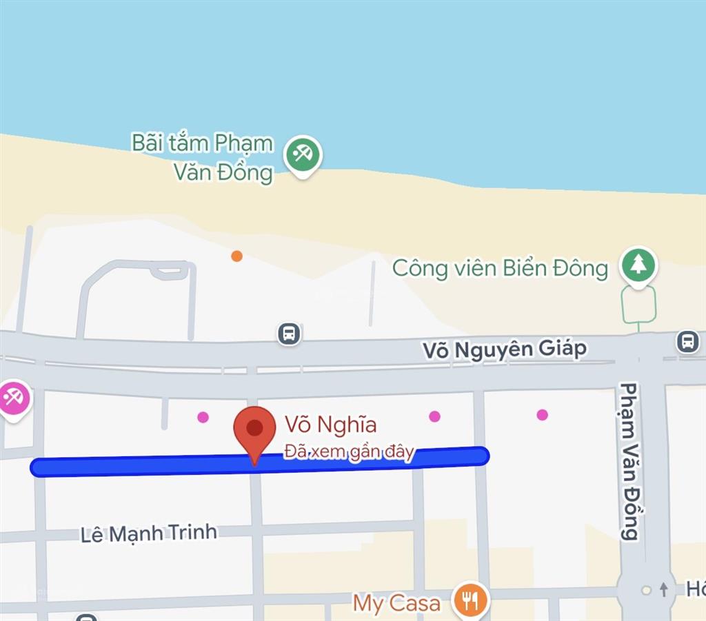 Bán đất võ nghĩa 292m2 ngang 11.7m  vị trí nằm ngay gần võ nguyên giáp, giá 50 tỷ