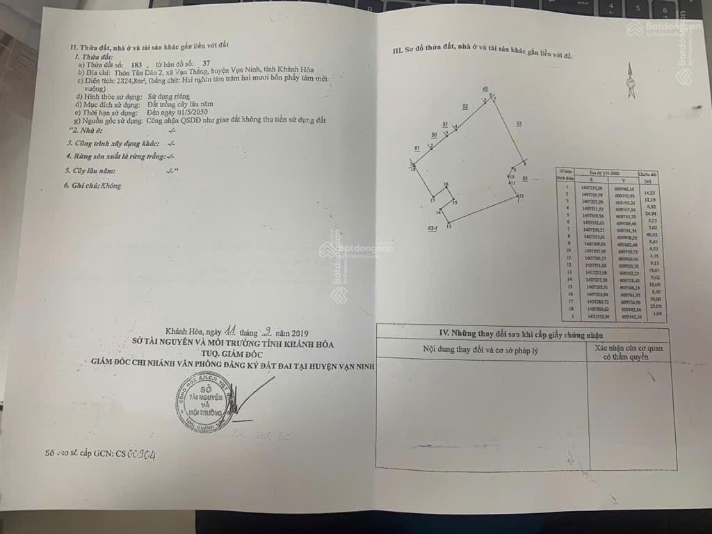Giảm sâu! mặt tiền nguyễn huệ, cạnh biển, kdl điệp sơn xã vạn thắng  khánh hòa. cơ hội a/c đầu tư