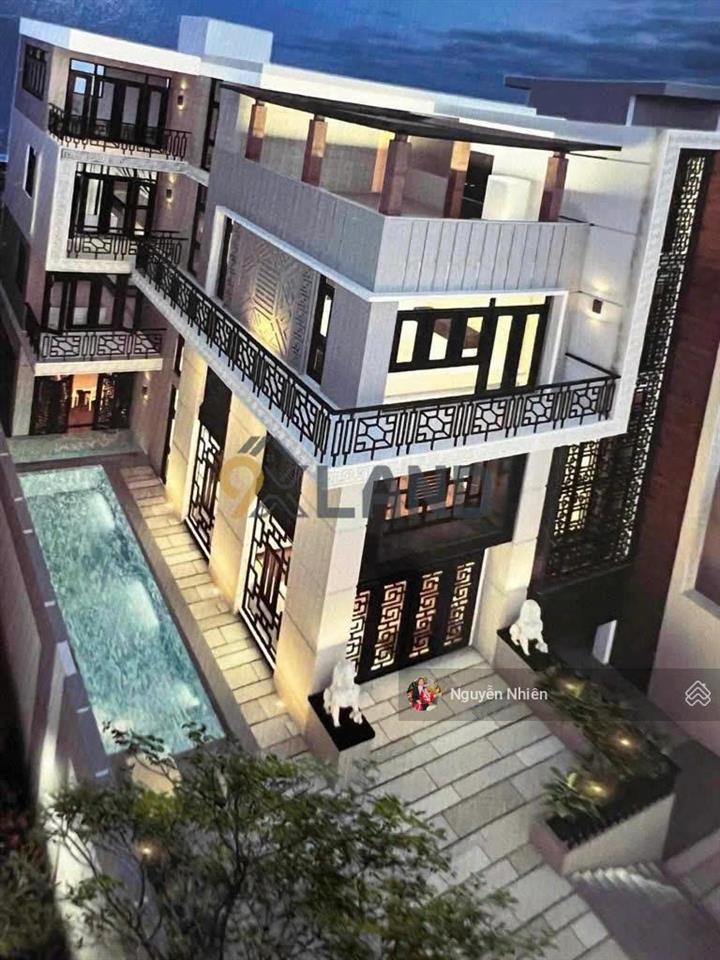 Biệt thự hầm + 4 tầng + thang máy 304.6m2 (khuôn viên 500m²)  ngang 12.5m đường 12, trường thọ