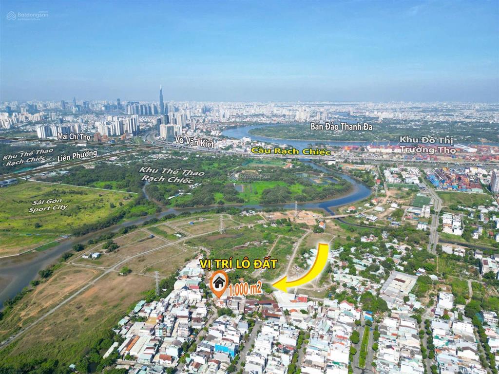 Bán đất riêng 1000m2 nở hậu, phường phước long, tphcm