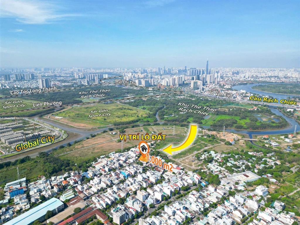 Bán đất riêng 1000m2 nở hậu, phường phước long, tphcm