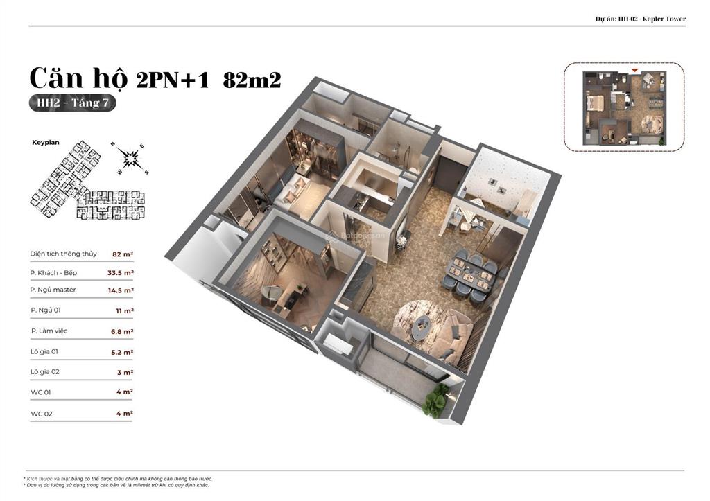 Kepler land bán nhanh căn c03 82m2 hướng đẹp, view đẹp giá chỉ 7,8 tỷ